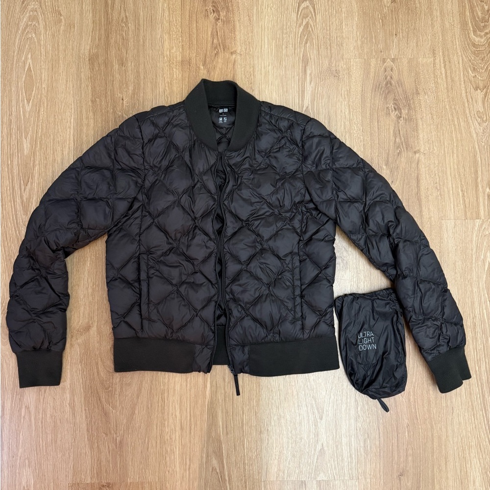 Uniqlo Women’s Olive Quilted Jacket Sz S